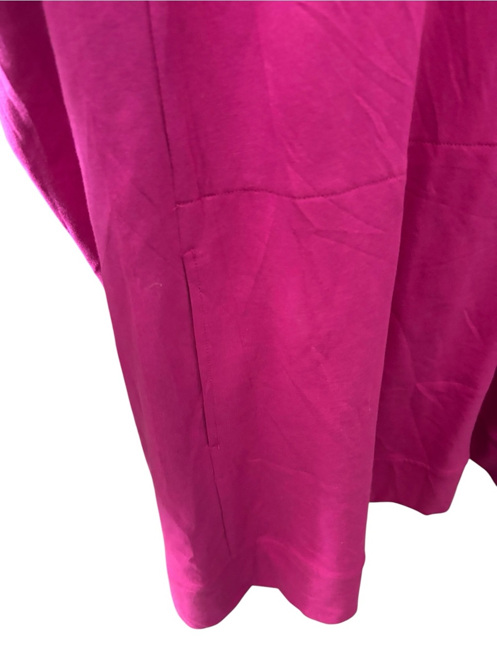 Relaxed Tunic Sweatshirt - Vivid Fuchsia - Picture 5 of 6
